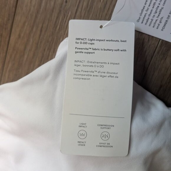 Athleta | Conscious Crop Cut Out Bra D-DD In White - Picture 7 of 12